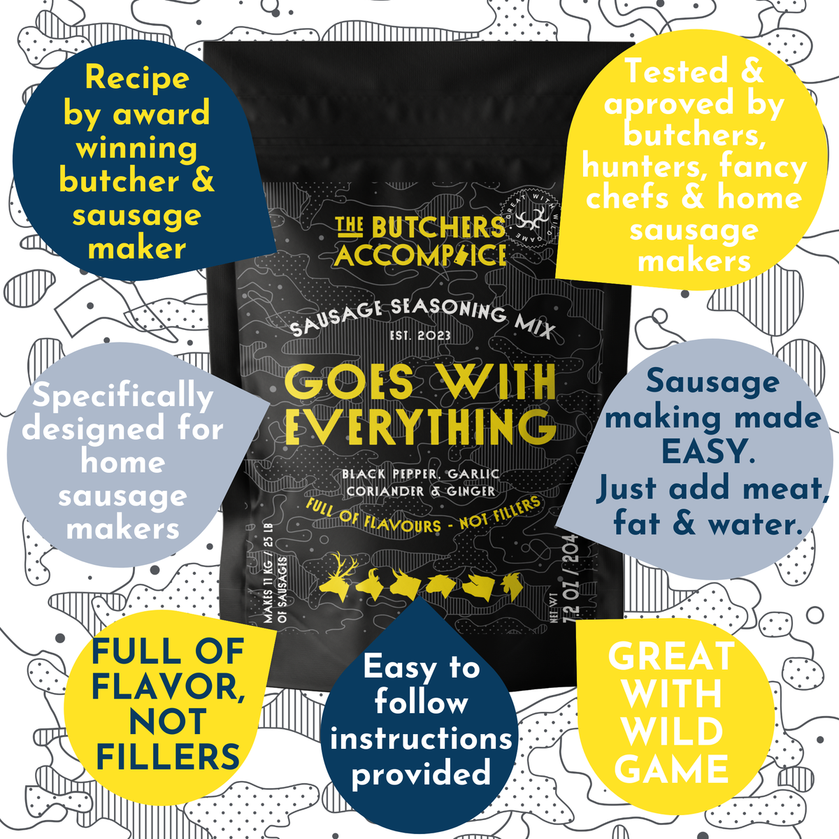 Sausage Seasoning Pack: Goes With Everything' Sausage 204g